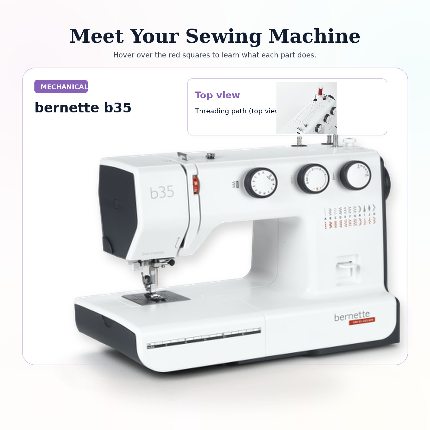 bernette b35 mechanical sewing machine